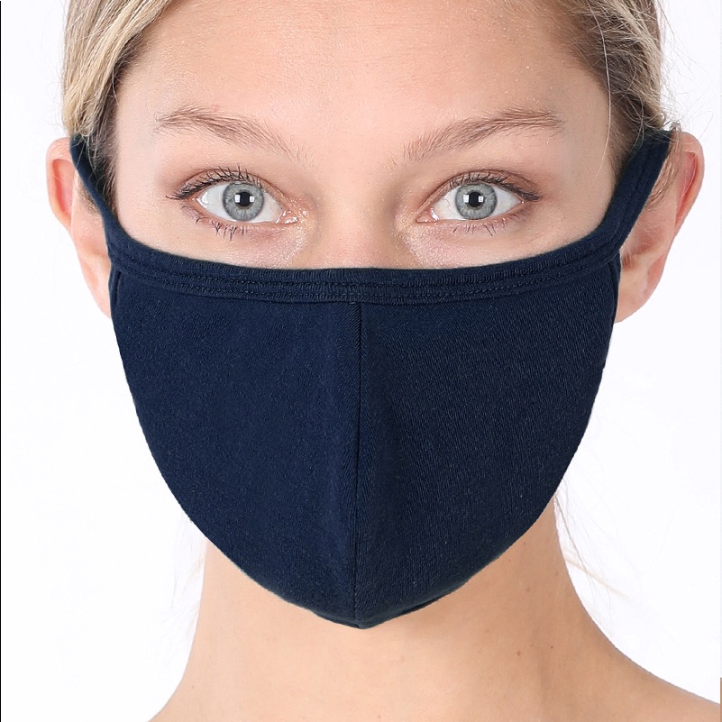 Solid Navy Mask